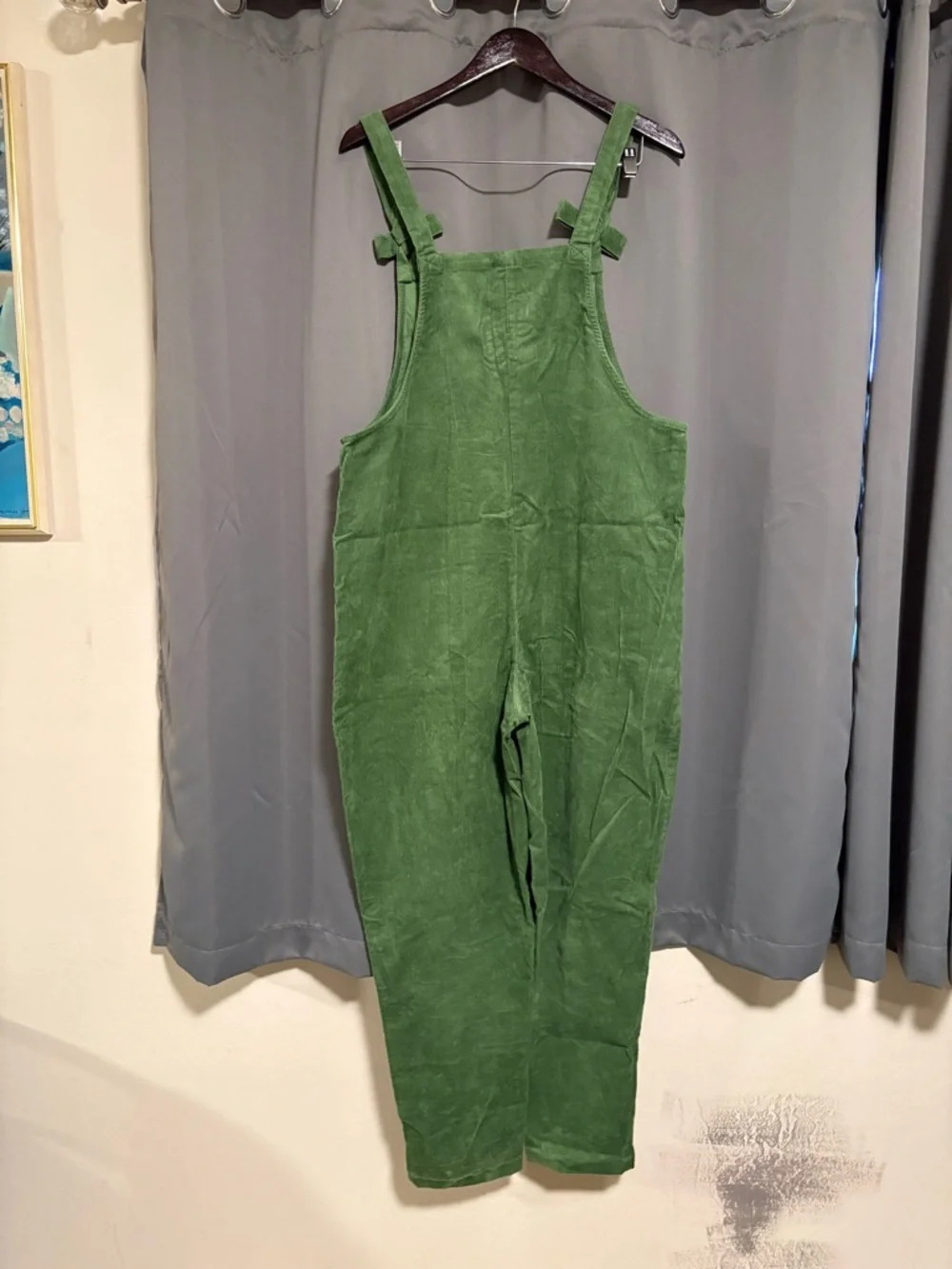 Lucy & Yak Artichoke Green Corduroy Dungarees UK 16 / US 12 EUC - Picture 3 of 3